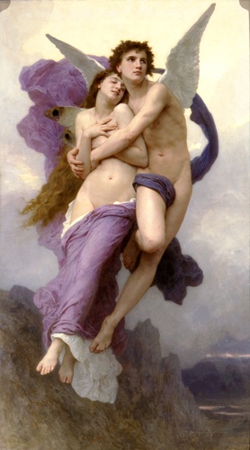 Buy Museum Art Reproductions The Rapture of Psyche by William Adolphe Bouguereau (1825-1905, France) | ArtsDot.com