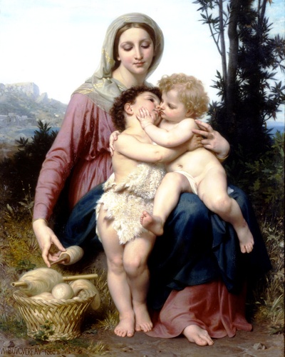 Order Art Reproductions Holy Family by William Adolphe Bouguereau (1825-1905, France) | ArtsDot.com