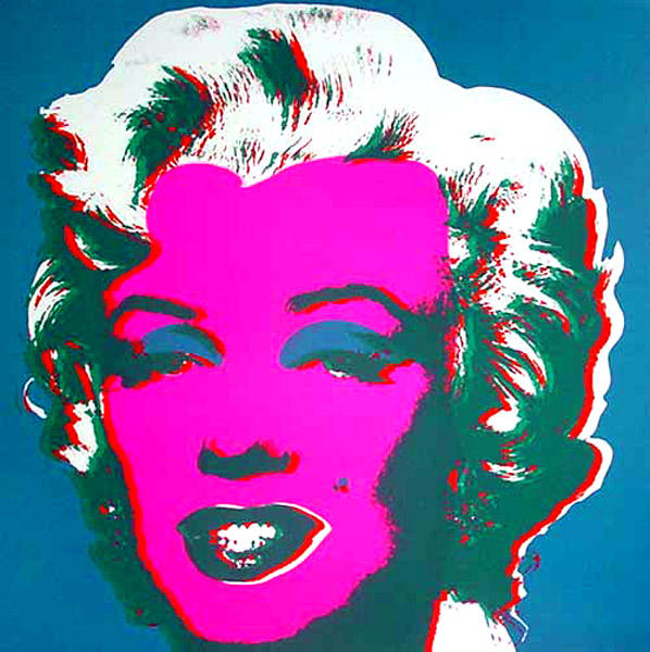 Buy Museum Art Reproductions Marilyn Blue by Andy Warhol (Inspired By) (1928-1987, United States) | ArtsDot.com