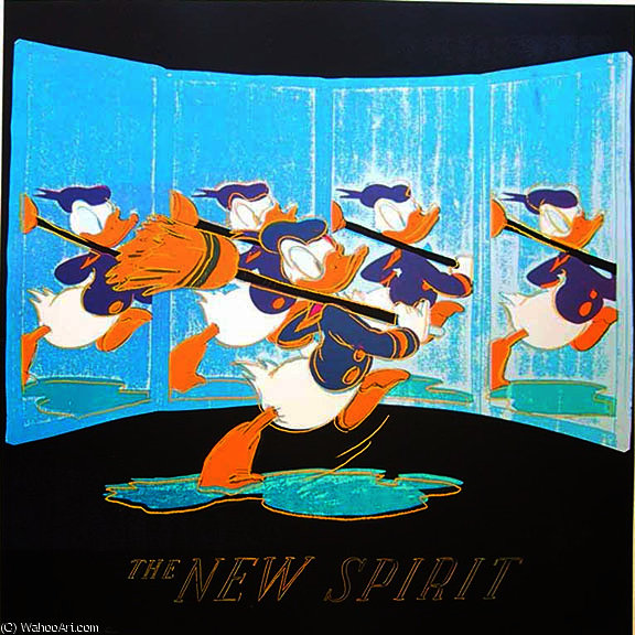 Order Art Reproductions The New Spirit (donald Duck) by Andy Warhol (Inspired By) (1928-1987, United States) | ArtsDot.com