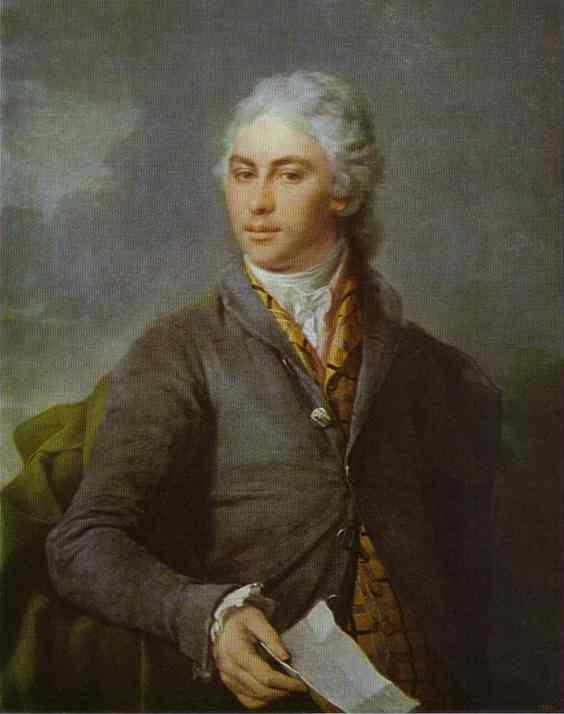 Buy Museum Art Reproductions Portrait of Y. I. Bilibin by Dmitry Grigoryevich Levitsky (1735-1822, Ukraine) | ArtsDot.com