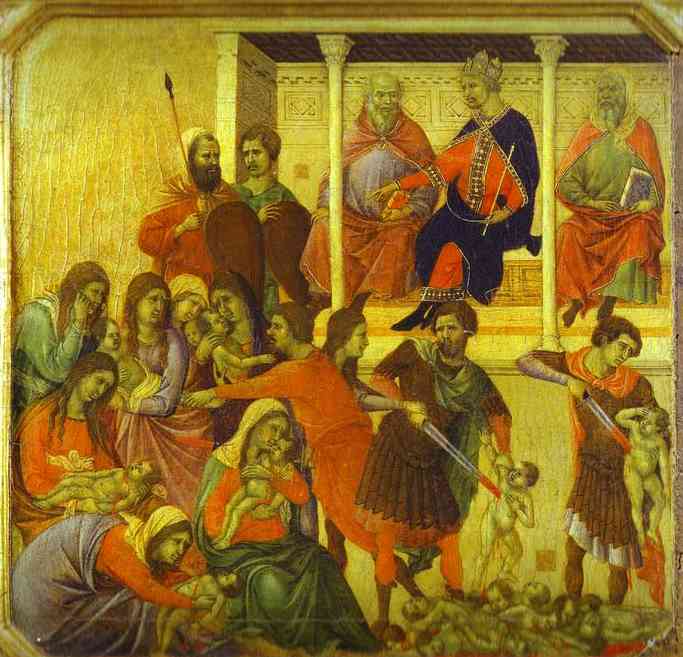Order Artwork Replica MaestÓ (front, predella), The Massacre of the Innocents by Duccio Di Buoninsegna (1255-1319, Italy) | ArtsDot.com
