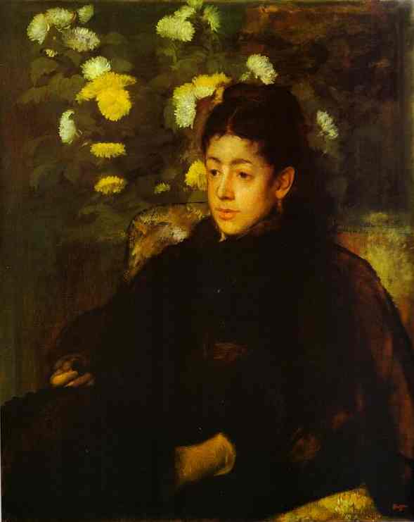 Order Paintings Reproductions Portrait of Mademoiselle Malo by Edgar Degas (1834-1917, France) | ArtsDot.com