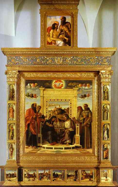 Order Paintings Reproductions Pesaro Altarpiece by Giovanni Bellini (1433-1516, Italy) | ArtsDot.com
