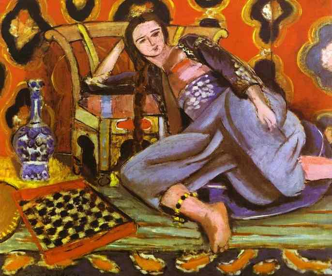 Order Oil Painting Replica Odalisque on a Turkish Sofa by Henri Matisse (Inspired By) (1869-1954, France) | ArtsDot.com
