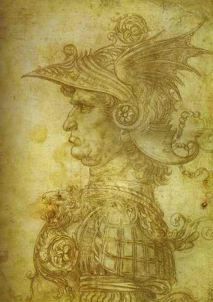 顺序 畫複製 古董战士。, 1472 通过 Leonardo Da Vinci (1452-1519, Italy) | ArtsDot.com