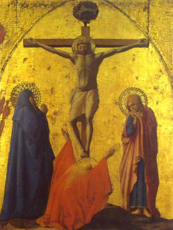 Order Oil Painting Replica Crucifixion by Masaccio (Ser Giovanni, Mone Cassai) (1401-1429, Italy) | ArtsDot.com