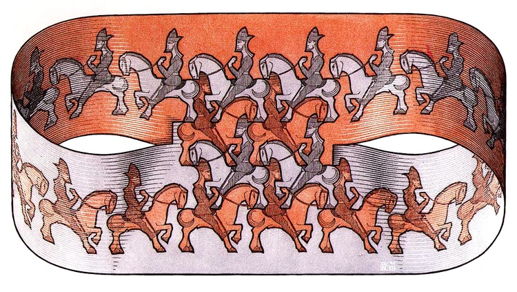 Order Paintings Reproductions Horseman by Maurits Cornelis Escher (Inspired By) (1898-1972, Netherlands) | ArtsDot.com