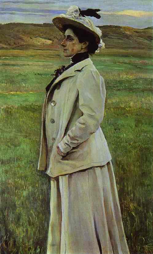 Order Art Reproductions Portrait of Natalia Yashvil, 1905 by Mikhail Nesterov (1862-1942, Russia) | ArtsDot.com