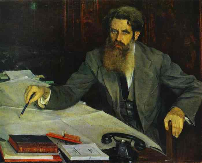 Order Oil Painting Replica Portrait of Otto Shmidt by Mikhail Nesterov (1862-1942, Russia) | ArtsDot.com