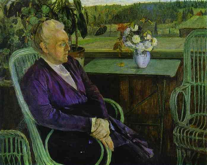Order Oil Painting Replica Portrait of Sofia Tutcheva, 1927 by Mikhail Nesterov (1862-1942, Russia) | ArtsDot.com