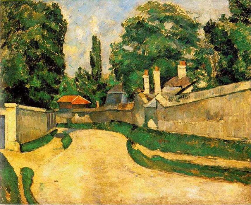 Buy Museum Art Reproductions Houses Along a Road, 1881 by Paul Cezanne (1839-1906, France) | ArtsDot.com