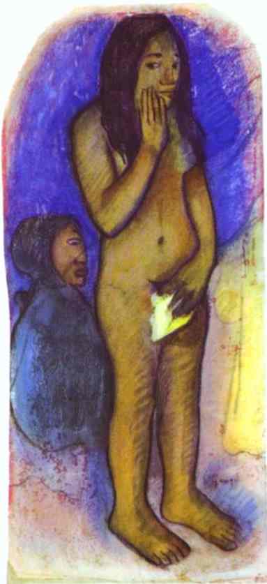 Order Oil Painting Replica Words of the Devil by Paul Gauguin (1848-1903, France) | ArtsDot.com