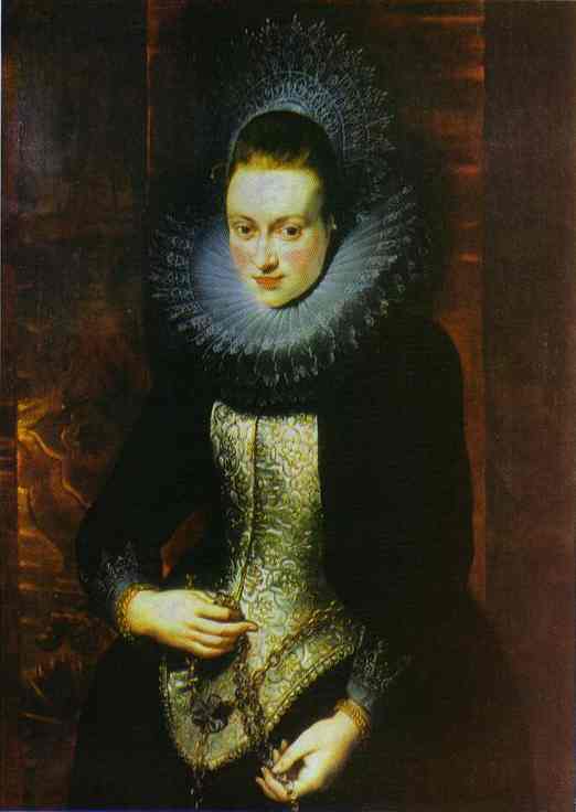 Order Oil Painting Replica Portrait of a Lady with a Rosary by Peter Paul Rubens (1577-1640, Germany) | ArtsDot.com