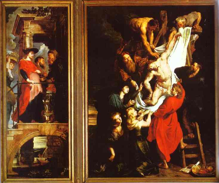 Order Oil Painting Replica The Descent from the Cross (Left) by Peter Paul Rubens (1577-1640, Germany) | ArtsDot.com