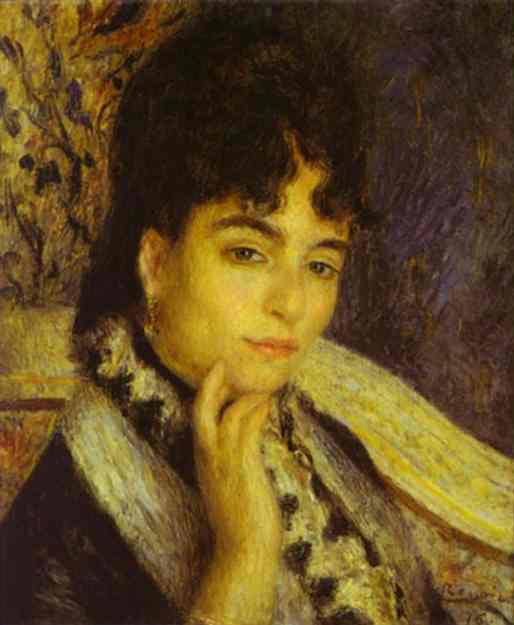 Order Paintings Reproductions Portrait of Mme. Alphonse Daudet by Pierre-Auguste Renoir (1841-1919, France) | ArtsDot.com