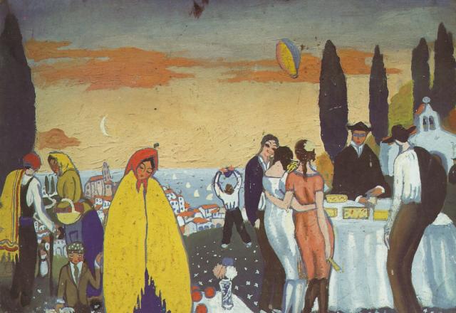 Buy Museum Art Reproductions Festival at San Sebastian, 1921 by Salvador Dali (Inspired By) (1904-1989, Spain) | ArtsDot.com