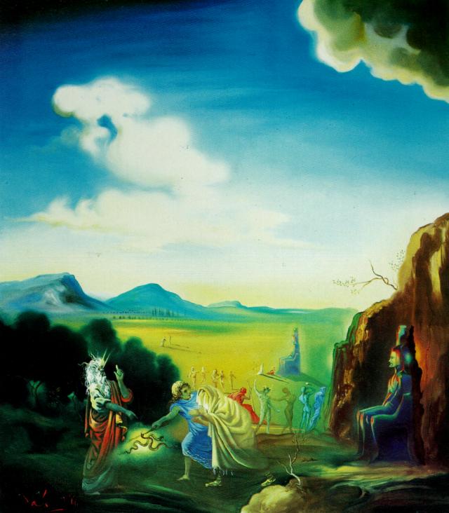 Buy Museum Art Reproductions Moses and the Pharaoh, 1966 by Salvador Dali (Inspired By) (1904-1989, Spain) | ArtsDot.com
