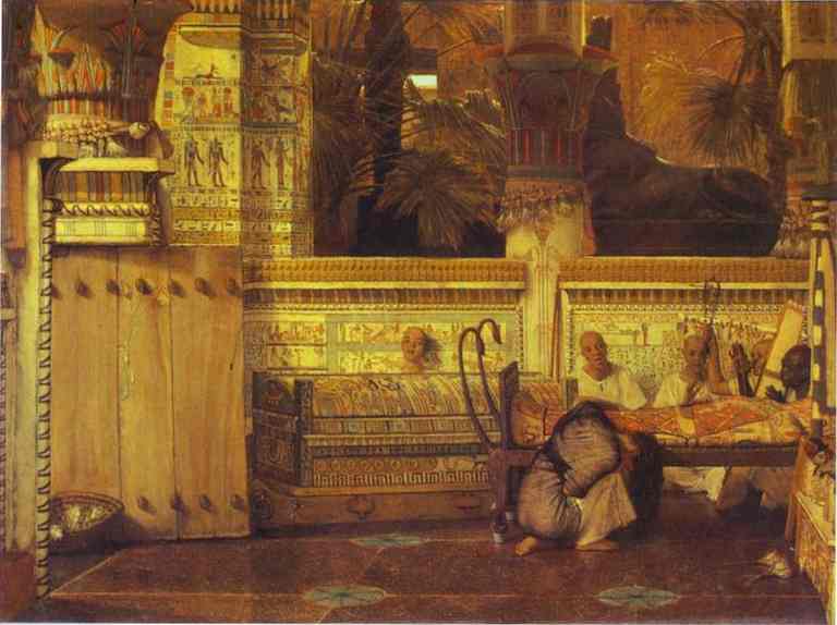 Buy Museum Art Reproductions An Egyptian Widow by Lawrence Alma-Tadema | ArtsDot.com