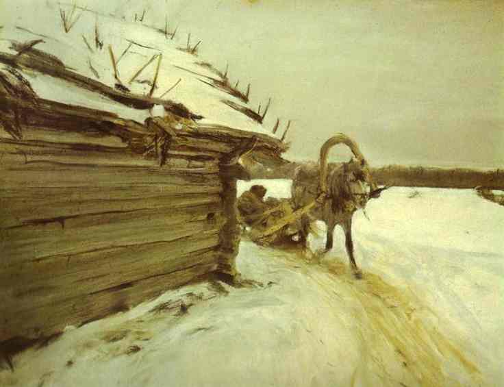 Order Paintings Reproductions In Winter, 1898 by Valentin Alexandrovich Serov (1865-1911, Russia) | ArtsDot.com