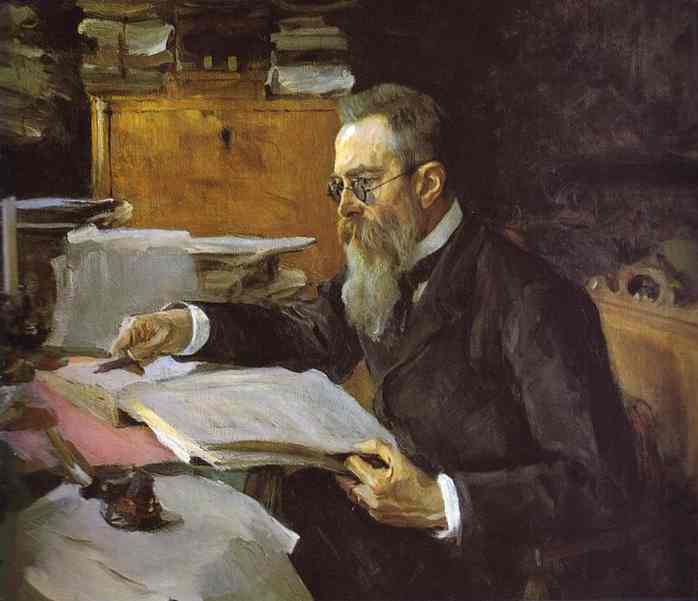 Buy Museum Art Reproductions Portrait of the Composer Nikolay Rimsky-Korsakov by Valentin Alexandrovich Serov (1865-1911, Russia) | ArtsDot.com