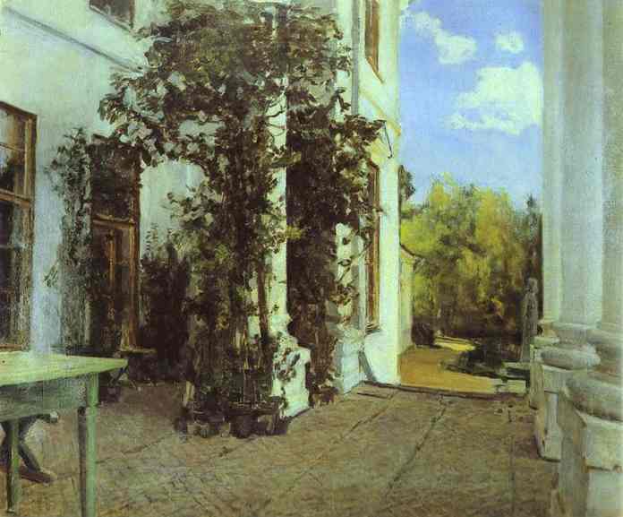 Buy Museum Art Reproductions Terrace in Vvedensk by Valentin Alexandrovich Serov (1865-1911, Russia) | ArtsDot.com