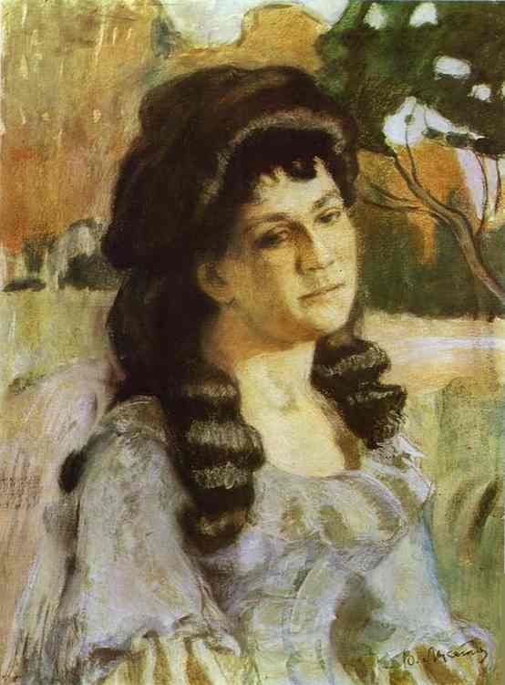 Buy Museum Art Reproductions Portrait of a Lady by Viktor Elpidiforovich Borisov Musatov (1870-1905) | ArtsDot.com