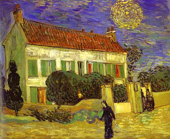 Order Artwork Replica The White House at Night (La maison blanche au nuit) by Vincent Van Gogh (1853-1890, Netherlands) | ArtsDot.com