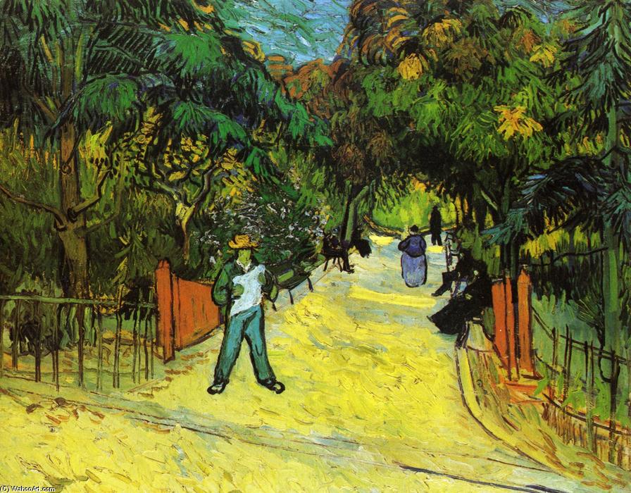 Order Paintings Reproductions Entrance to the Public Park in Arles, 1888 by Vincent Van Gogh (1853-1890, Netherlands) | ArtsDot.com