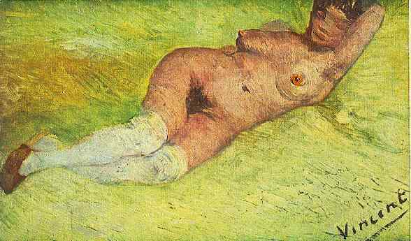 Buy Museum Art Reproductions Nude Woman Reclining by Vincent Van Gogh (1853-1890, Netherlands) | ArtsDot.com