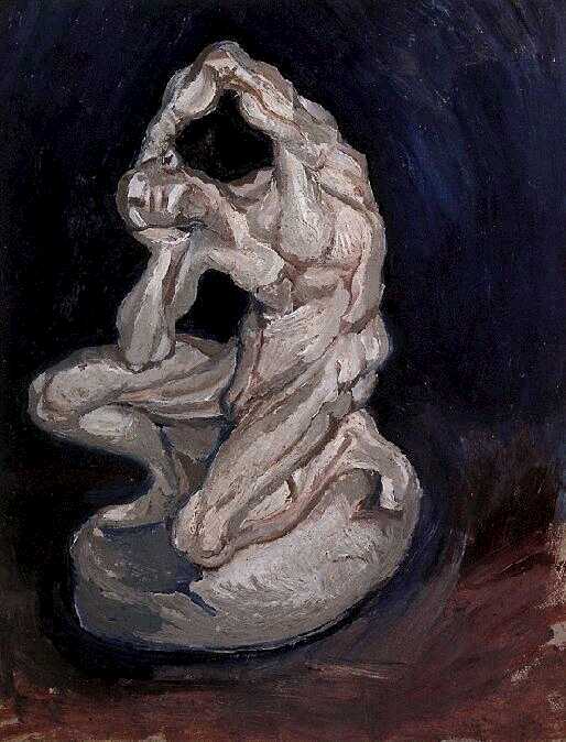 Buy Museum Art Reproductions Plaster Statuette of a Kneeling Man by Vincent Van Gogh (1853-1890, Netherlands) | ArtsDot.com