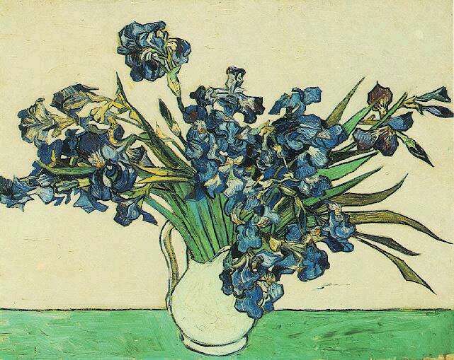 Order Paintings Reproductions Still Life Vase with Irises by Vincent Van Gogh (1853-1890, Netherlands) | ArtsDot.com