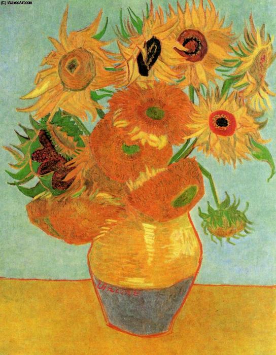 Order Artwork Replica Still Life Vase with Twelve Sunflowers, 1889 by Vincent Van Gogh (1853-1890, Netherlands) | ArtsDot.com