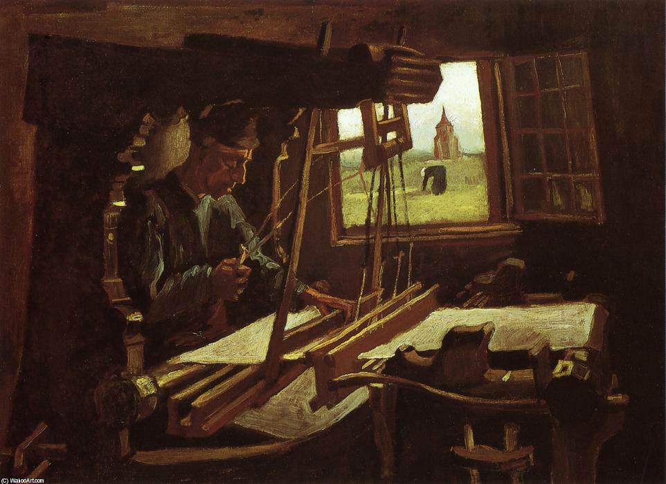 Buy Museum Art Reproductions Weaver near an Open Window, 1884 by Vincent Van Gogh (1853-1890, Netherlands) | ArtsDot.com