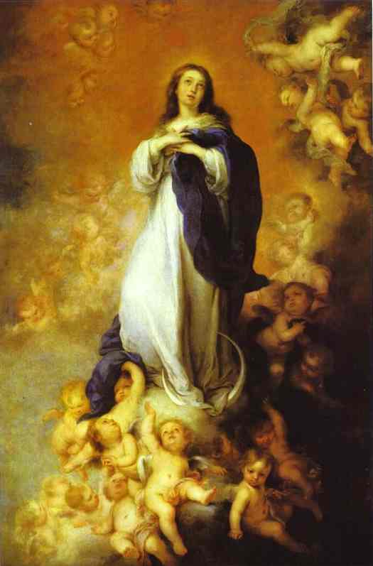 Order Oil Painting Replica Our Lady of the Immaculate Conception by Bartolome Esteban Murillo (1618-1682, Spain) | ArtsDot.com