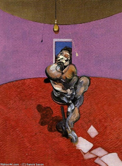 Order Oil Painting Replica portrait of george dyer talking, 1966 by Francis Bacon (Inspired By) (1909-1992, Ireland) | ArtsDot.com