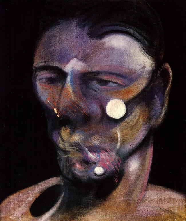 Order Oil Painting Replica three studies for a portrait of peter board, 1975 ii right by Francis Bacon (Inspired By) (1909-1992, Ireland) | ArtsDot.com
