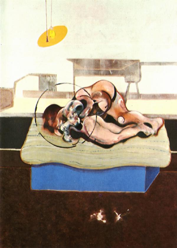 Order Oil Painting Replica three studies of figures on beds, 1972 center by Francis Bacon (Inspired By) (1909-1992, Ireland) | ArtsDot.com