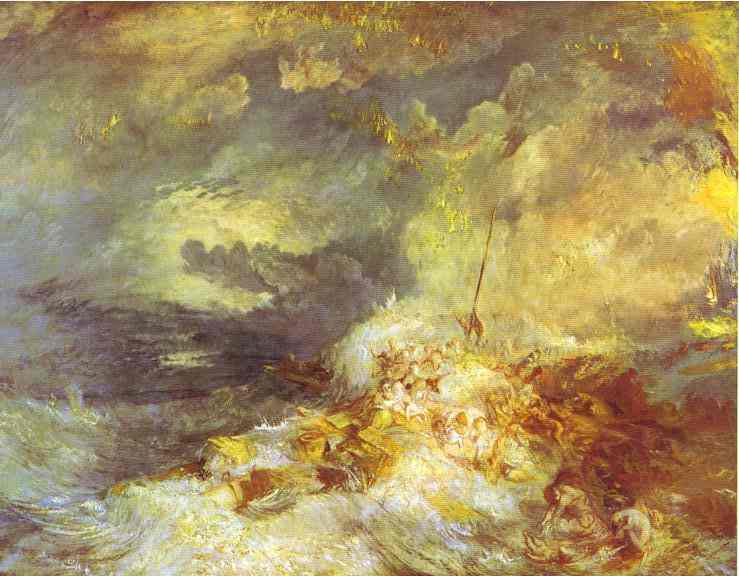 Order Oil Painting Replica Fire at Sea by William Turner (1775-1851, United Kingdom) | ArtsDot.com