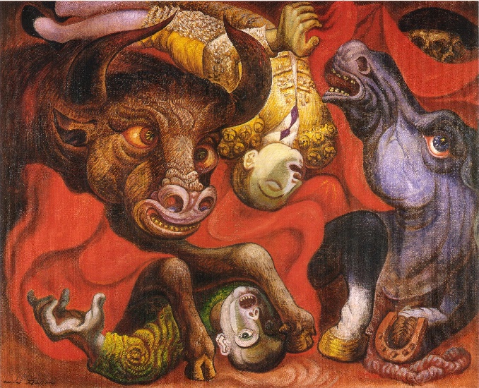Order Oil Painting Replica Bullfighting, 1937 by André Aimé René Masson (Inspired By) (1896-1987, France) | ArtsDot.com