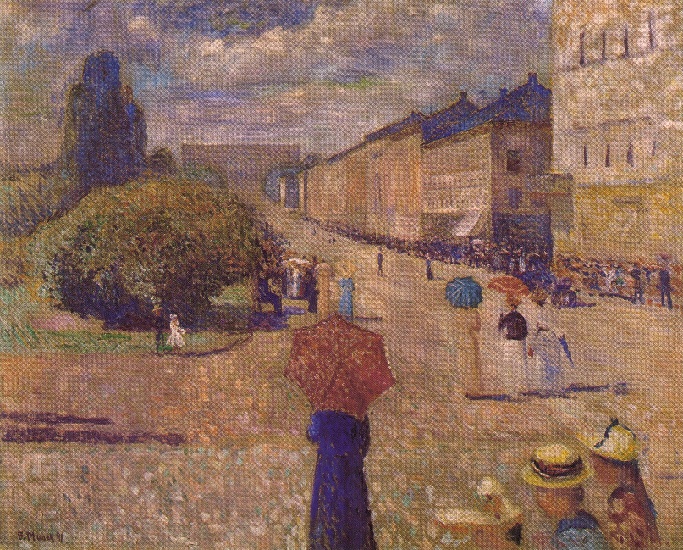 Buy Museum Art Reproductions Spring day street Karl Johan, 1890 by Edvard Munch (1863-1944, Sweden) | ArtsDot.com