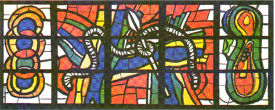 Order Art Reproductions The Sacred Heart of audincourt, 1950 by Fernand Leger (Inspired By) (1881-1955, France) | ArtsDot.com