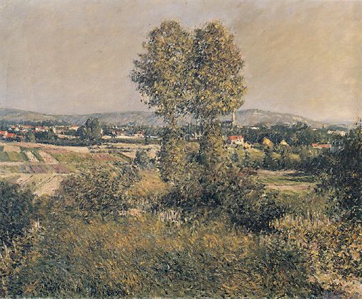 Order Paintings Reproductions Landscape at Argenteuil, 1889 by Gustave Caillebotte (1848-1894, France) | ArtsDot.com