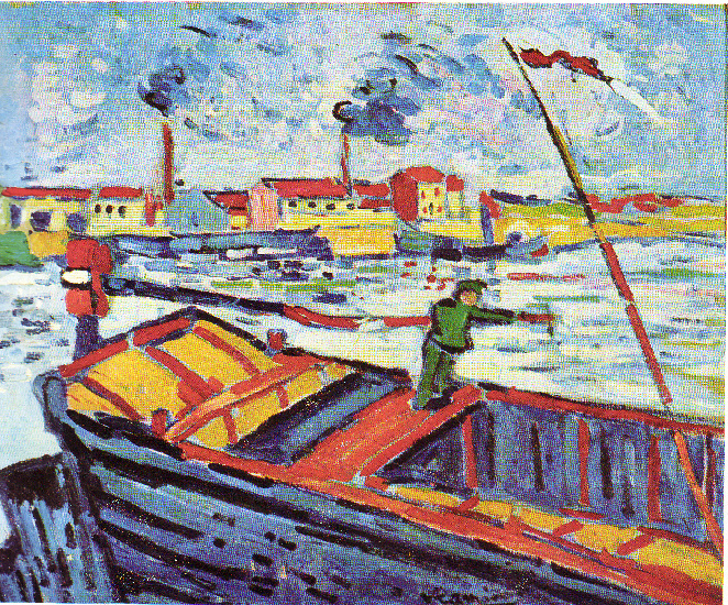 Buy Museum Art Reproductions The barge, 1905 by Maurice De Vlaminck (Inspired By) (1876-1958, France) | ArtsDot.com