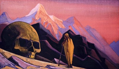 Order Artwork Replica Issa and the Skull of the Giant Sketch by Nicholas Roerich (1874-1947, Russia) | ArtsDot.com