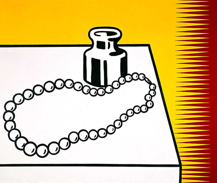 Order Art Reproductions Still Life with Pearls, 1973 by Roy Lichtenstein (Inspired By) (1923-1997, United States) | ArtsDot.com