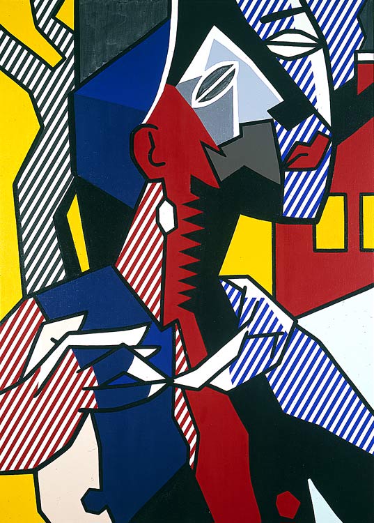 Order Paintings Reproductions Female figure, 1980 by Roy Lichtenstein (Inspired By) (1923-1997, United States) | ArtsDot.com