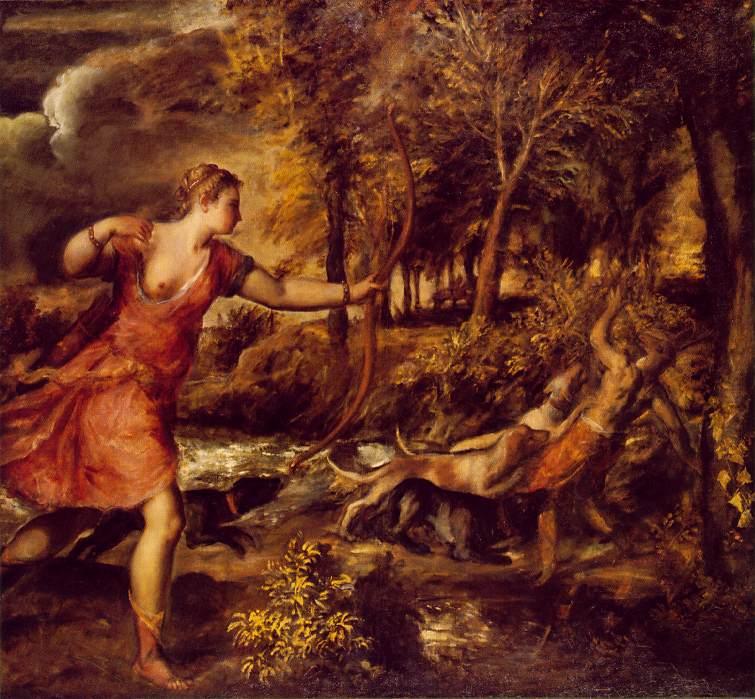 Order Oil Painting Replica The Death of Actaeon by Tiziano Vecellio (Titian) (1490-1576, Italy) | ArtsDot.com