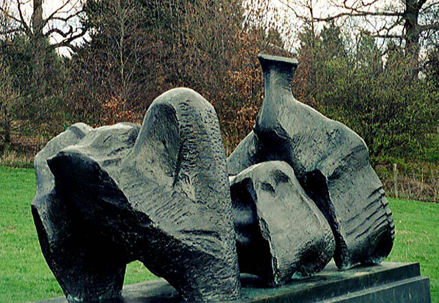 Order Art Reproductions Three Piece Reclining figure No.1 by Henry Moore (Inspired By) (1898-1986, United Kingdom) | ArtsDot.com