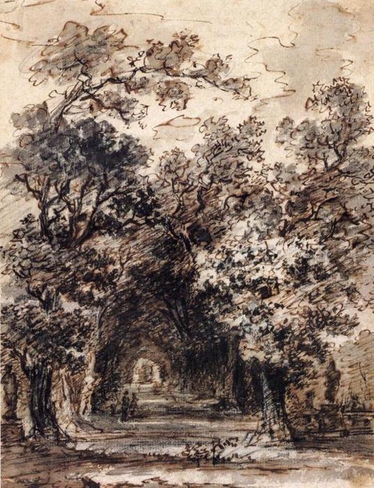Buy Museum Art Reproductions Avenue of Trees by Jean-Honoré Fragonard (1732-1806, France) | ArtsDot.com